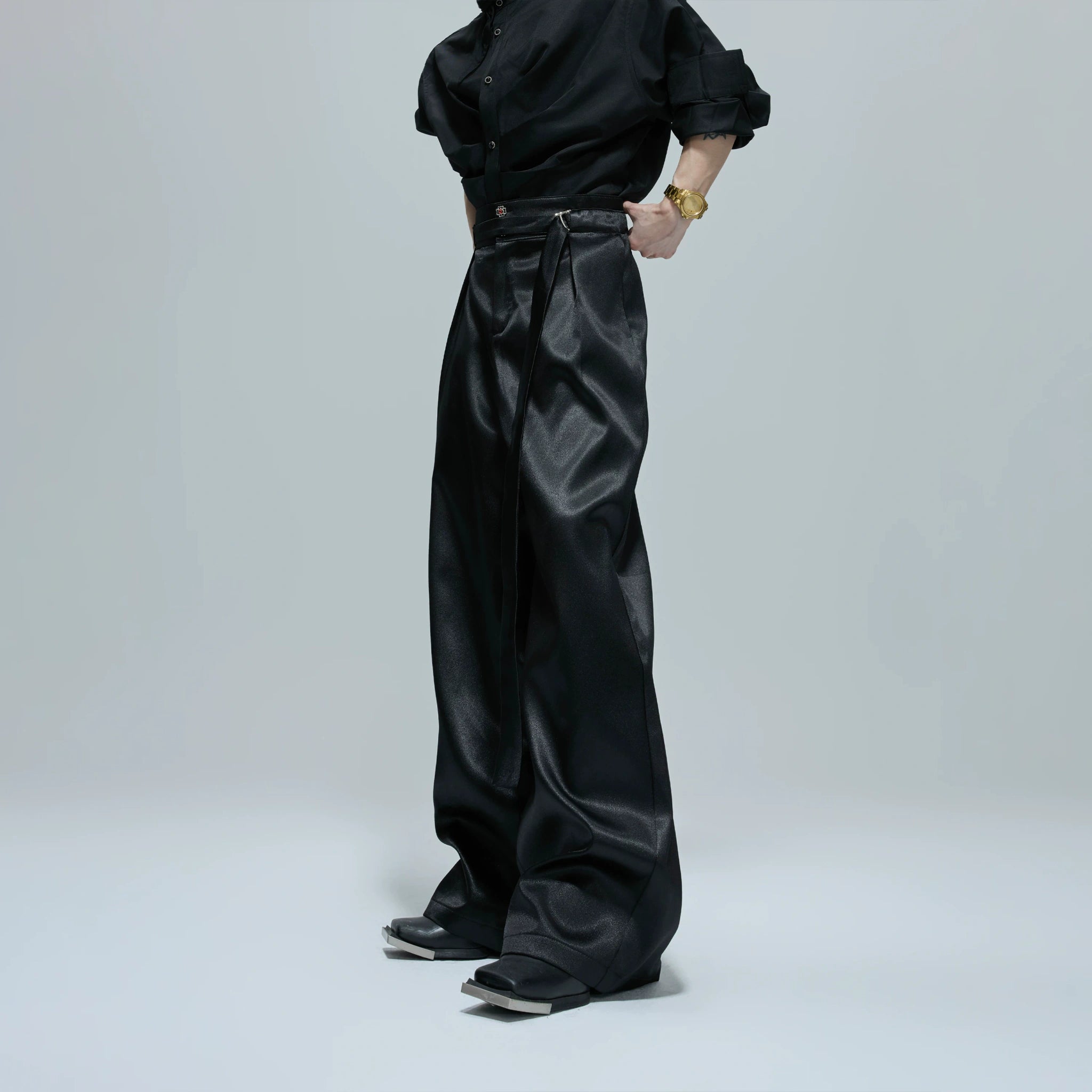 Liquid-Shine Cotton Suit Separates | Relaxed Tailoring - main image 5