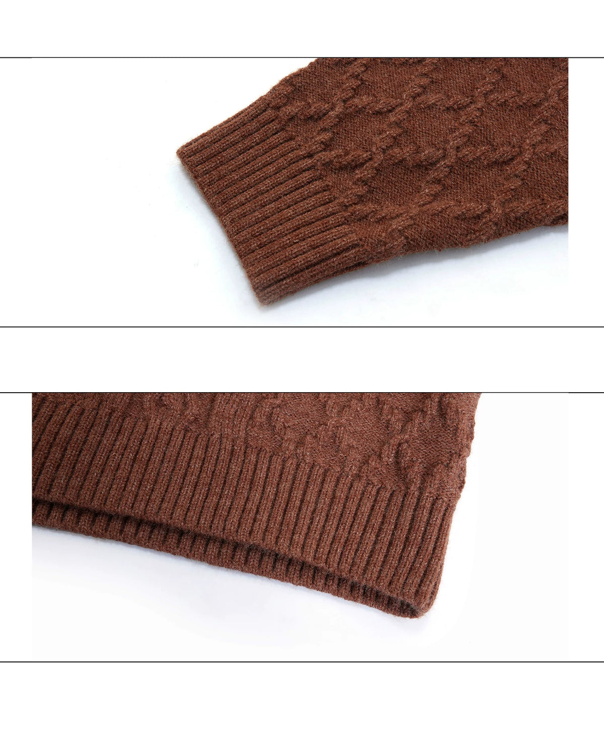 Pearl-Trimmed Wool Blend Cardigan with Contrast Collar - description image 26