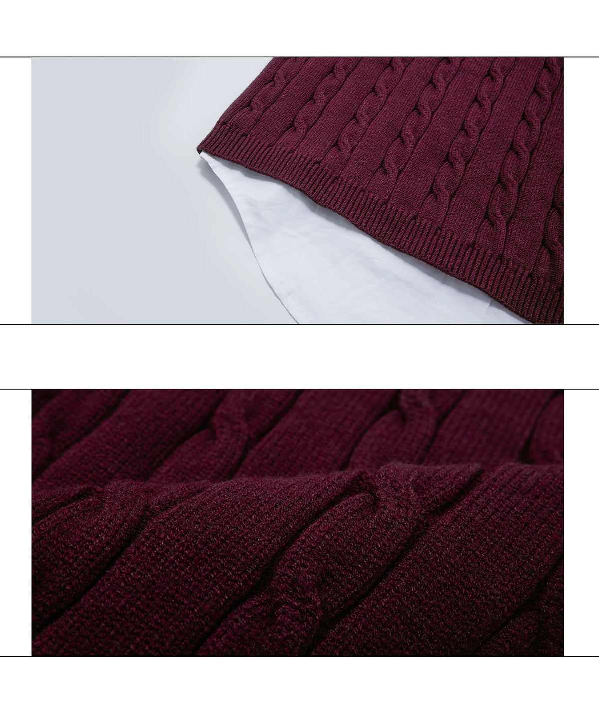 Pearl-Logo Two-Piece Wool-Blend Knit Sweater - description image 18
