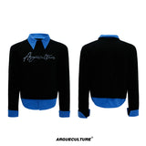 Pearl-Logo Two-Piece Wool-Blend Knit Sweater - Black Top