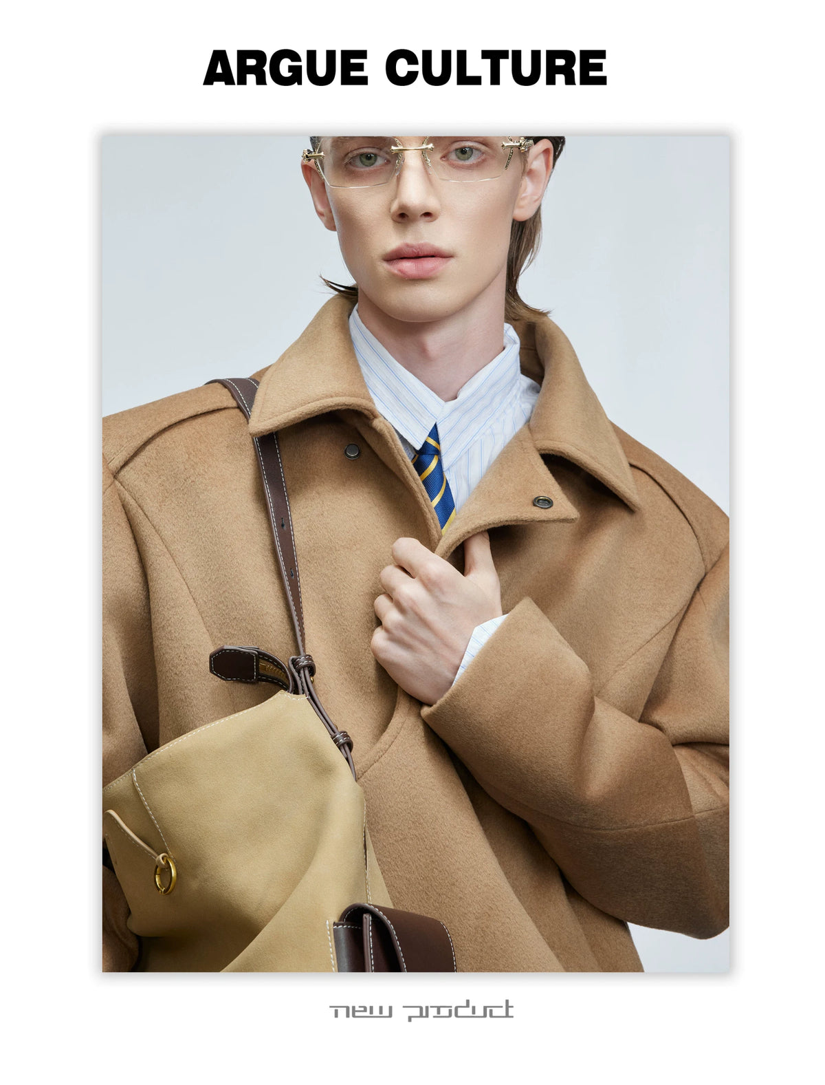 Asymmetric Wool-Alpaca Short Jacket | Black/Brown - description image 3