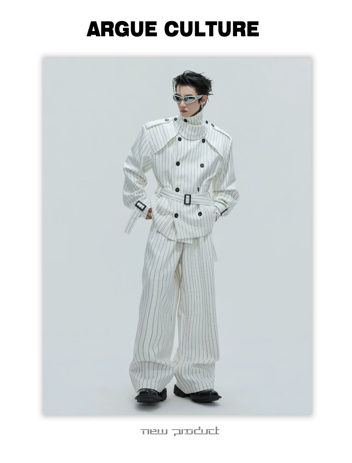 Relaxed Cotton-Linen Suiting Set with Notched Lapels - description image 3