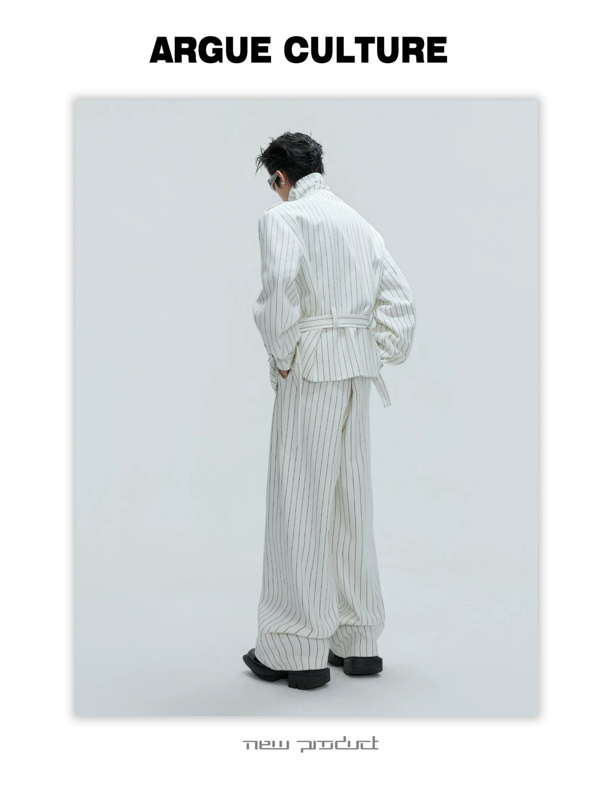 Relaxed Cotton-Linen Suiting Set with Notched Lapels - description image 4
