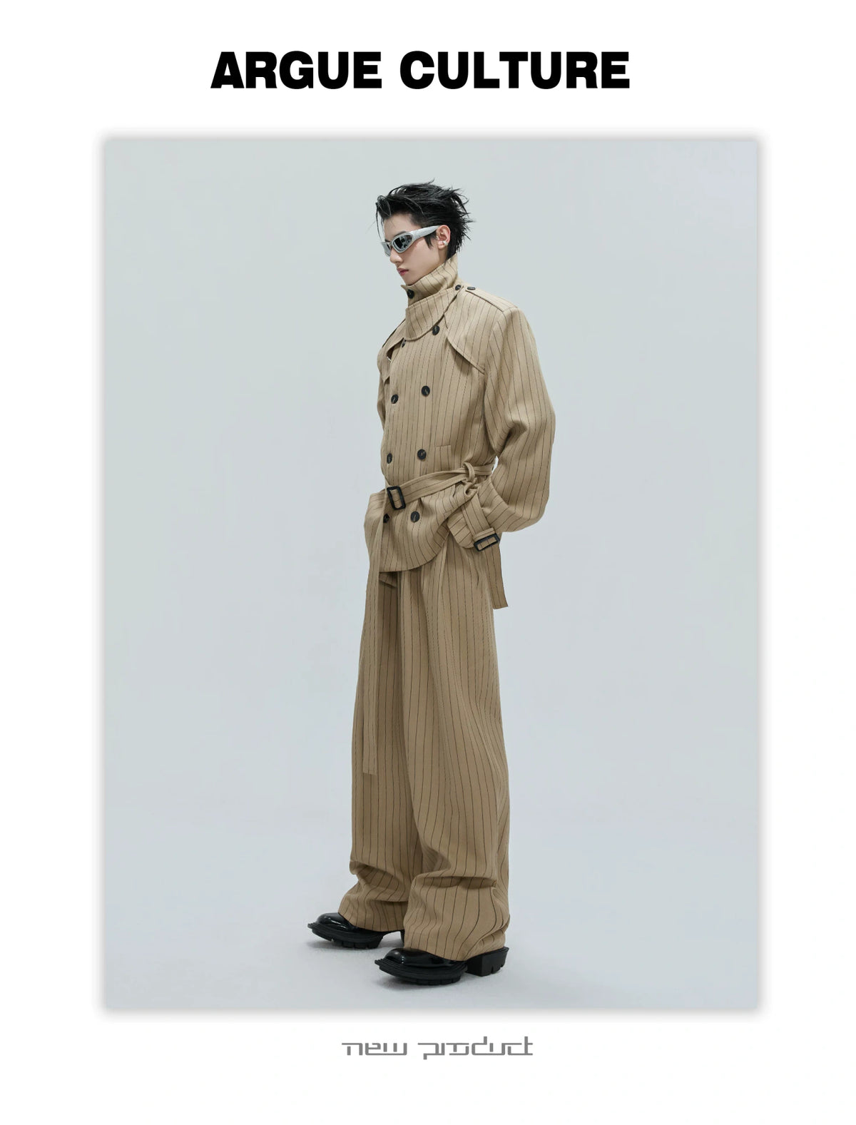 Relaxed Cotton-Linen Suiting Set with Notched Lapels - description image 7