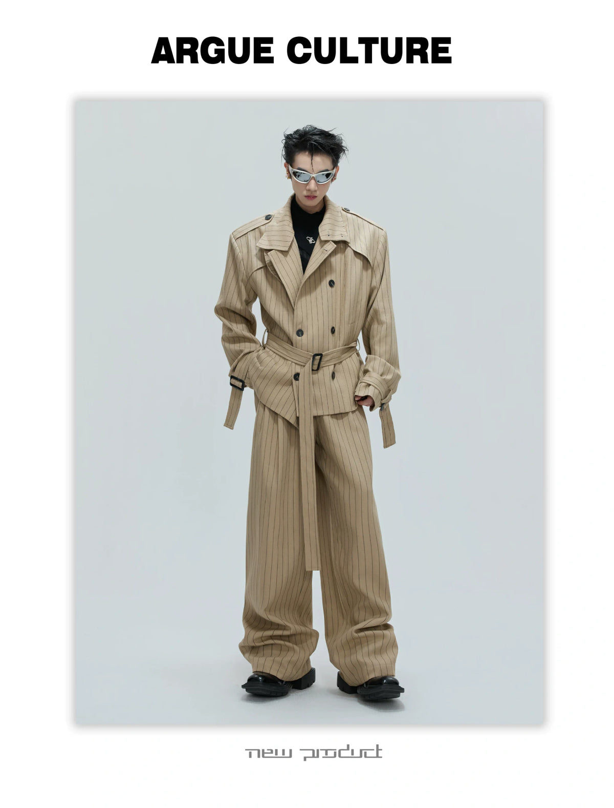 Relaxed Cotton-Linen Suiting Set with Notched Lapels - description image 10
