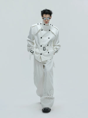 Relaxed Cotton-Linen Suiting Set with Notched Lapels - main image 2