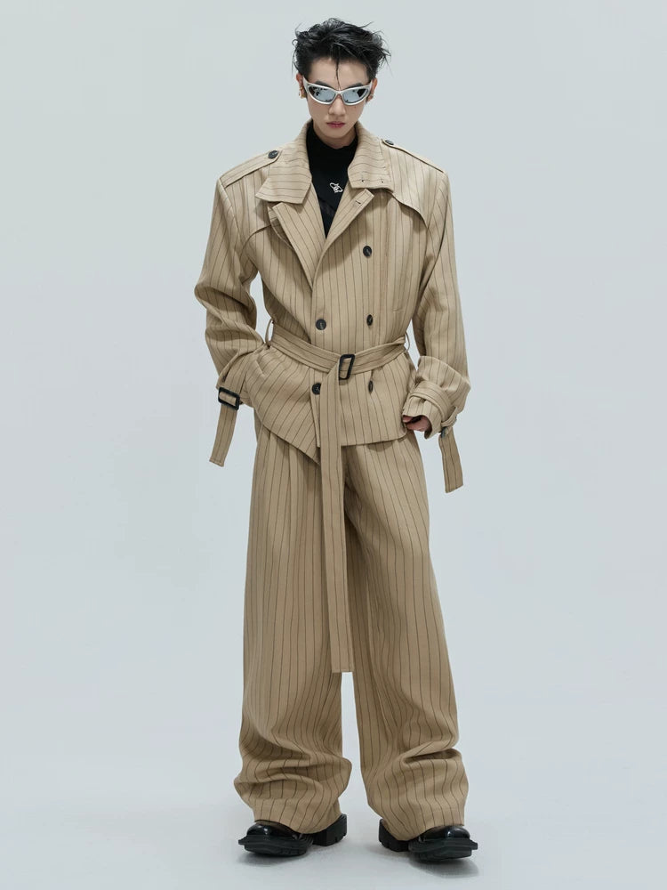 Relaxed Cotton-Linen Suiting Set with Notched Lapels - main image 5