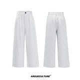 Relaxed Cotton-Linen Suiting Set with Notched Lapels - White Pants