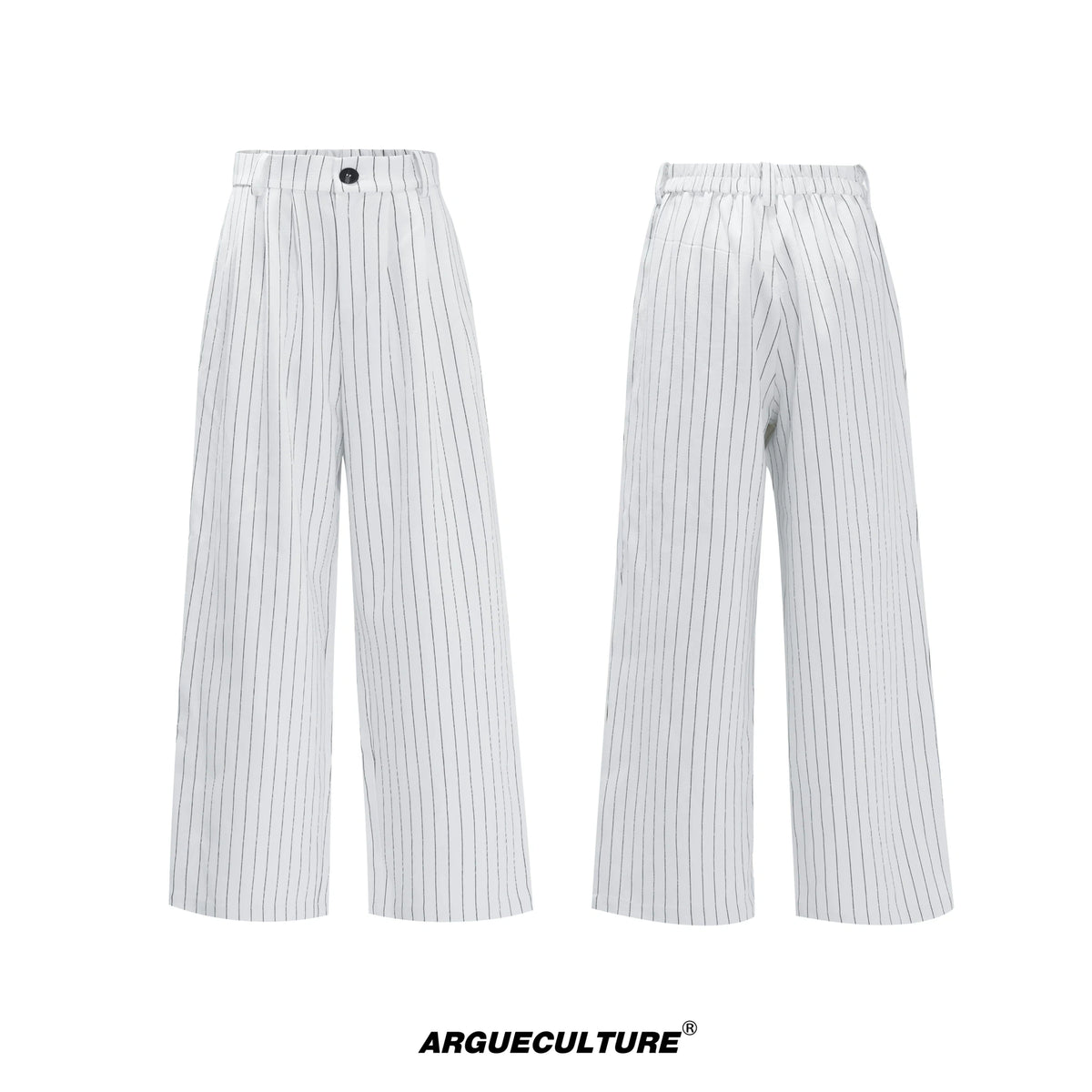 Relaxed Cotton-Linen Suiting Set with Notched Lapels - White Pants