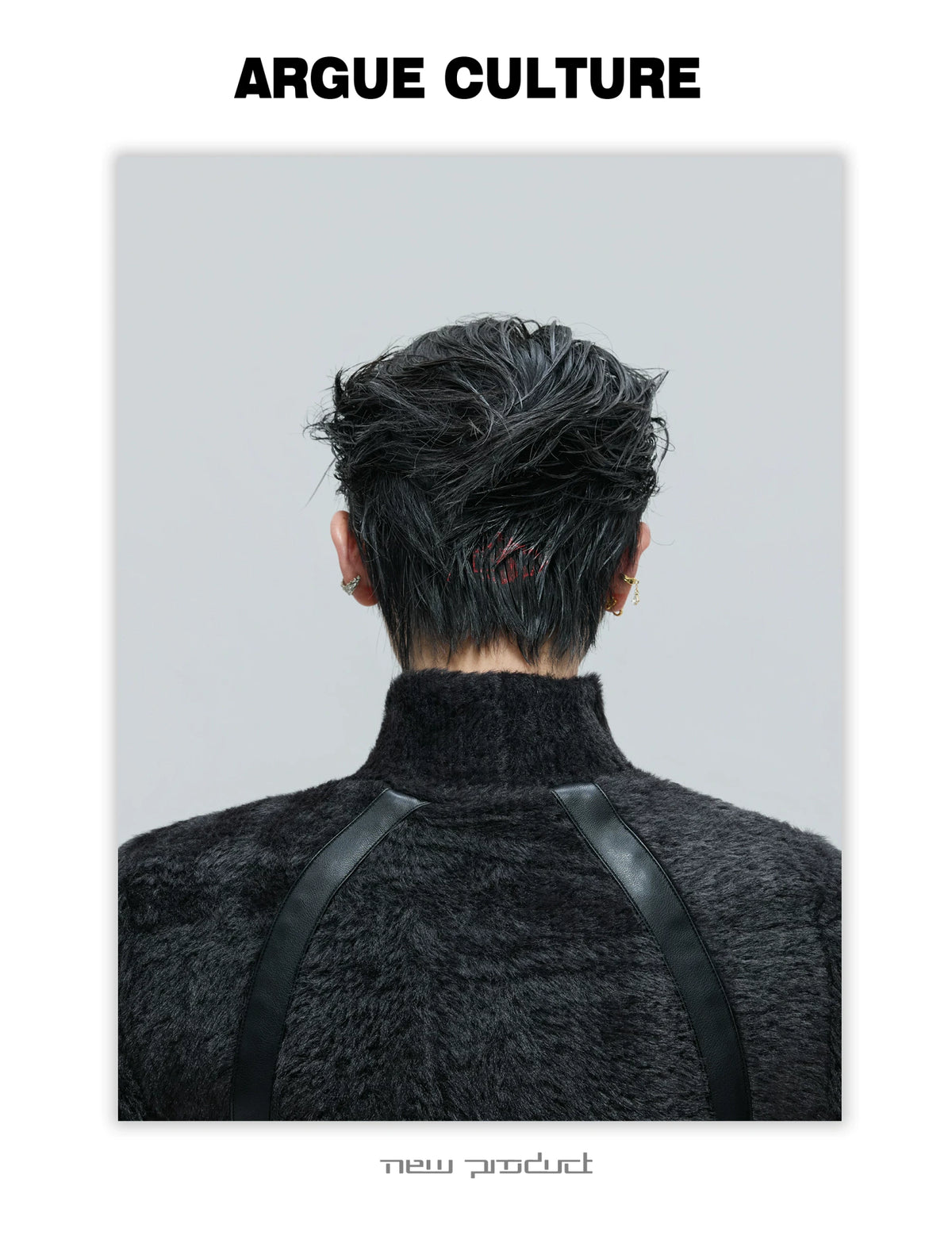 Cropped Plush Wool-Blend Turtleneck Knit Top - description image 2