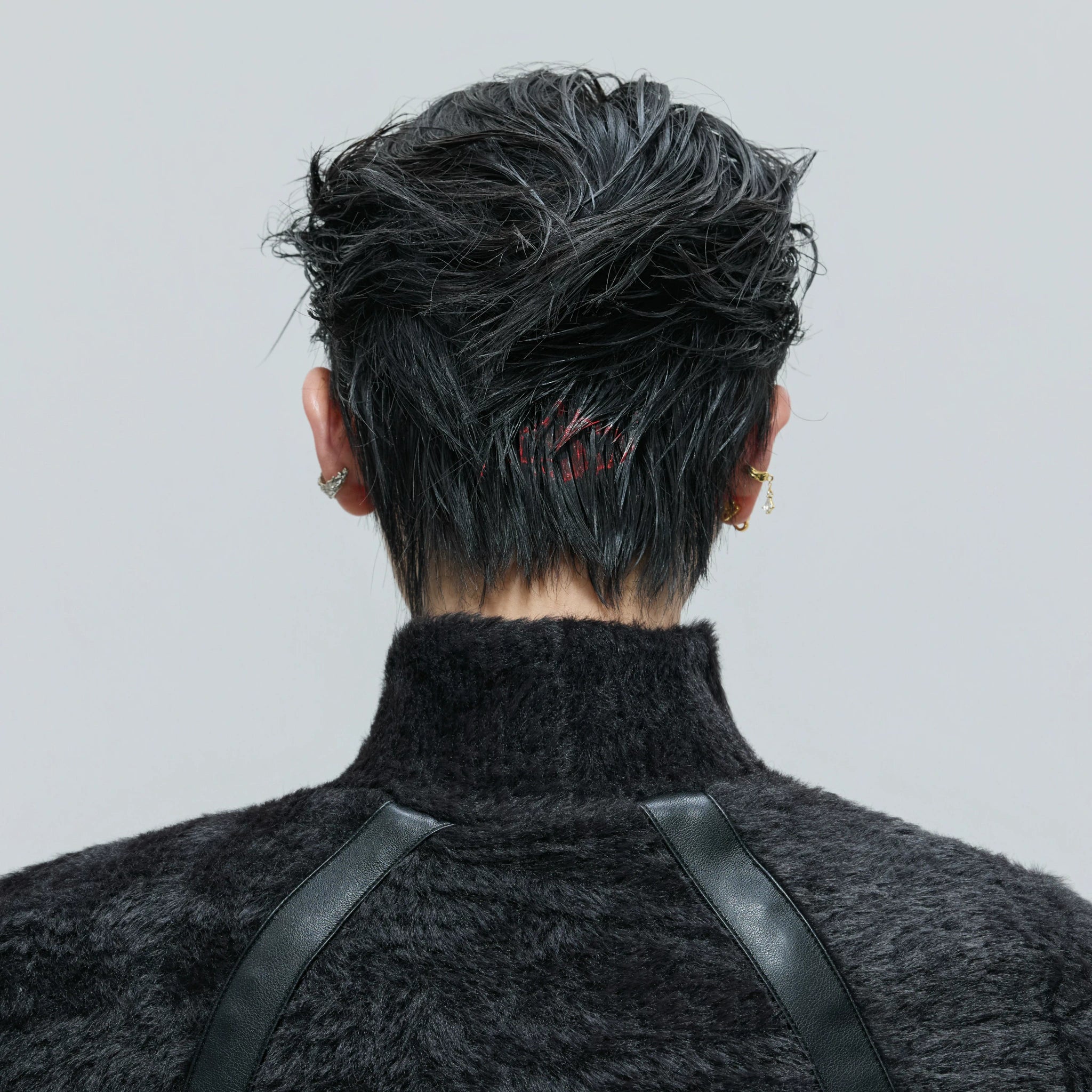 Cropped Plush Wool-Blend Turtleneck Knit Top - main image 5