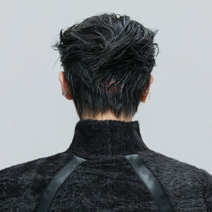 Cropped Plush Wool-Blend Turtleneck Knit Top - main image 5