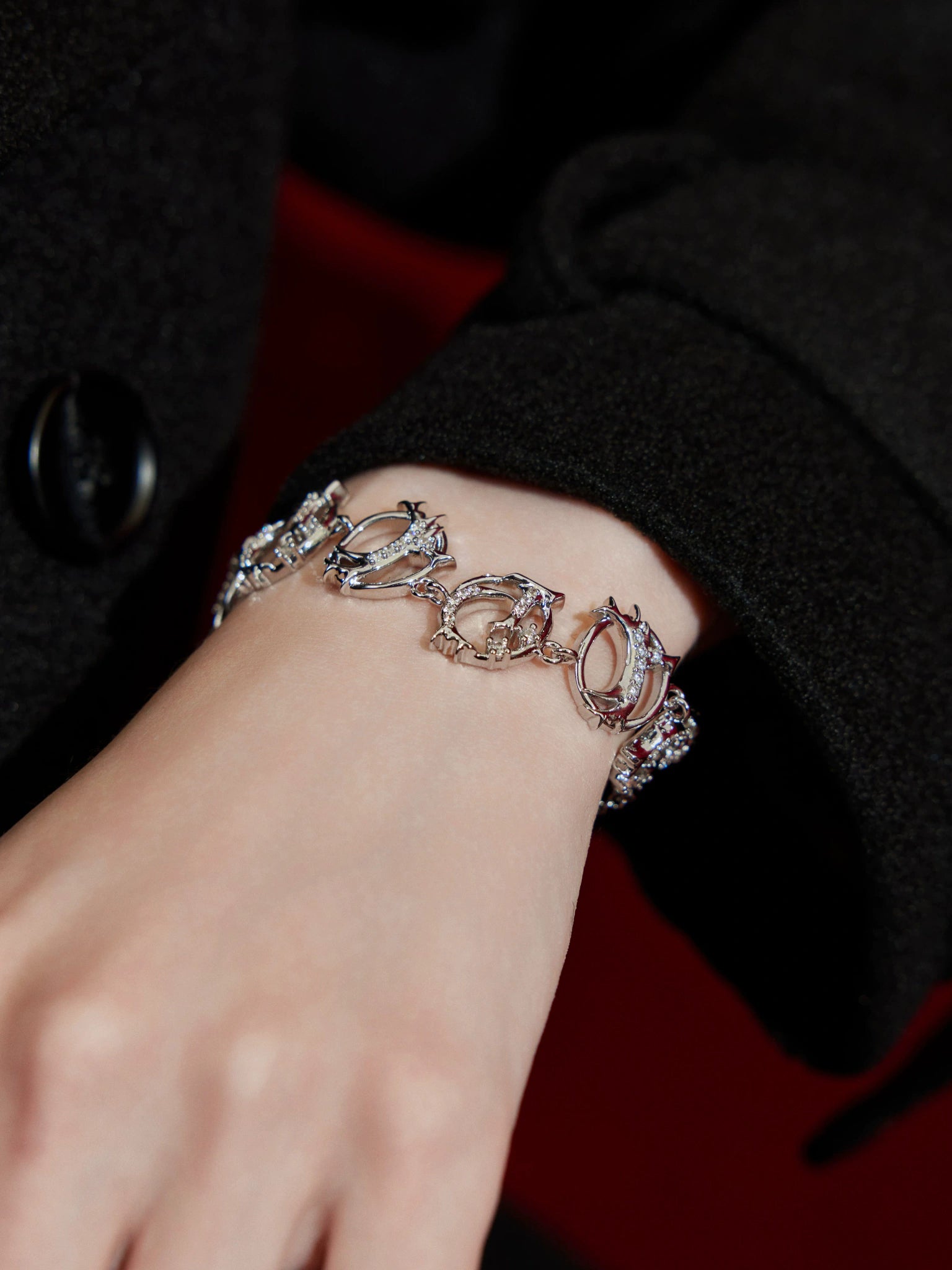 Adjustable Silver Alloy Koi Charm Bracelet | Avant-Garde - main image 5