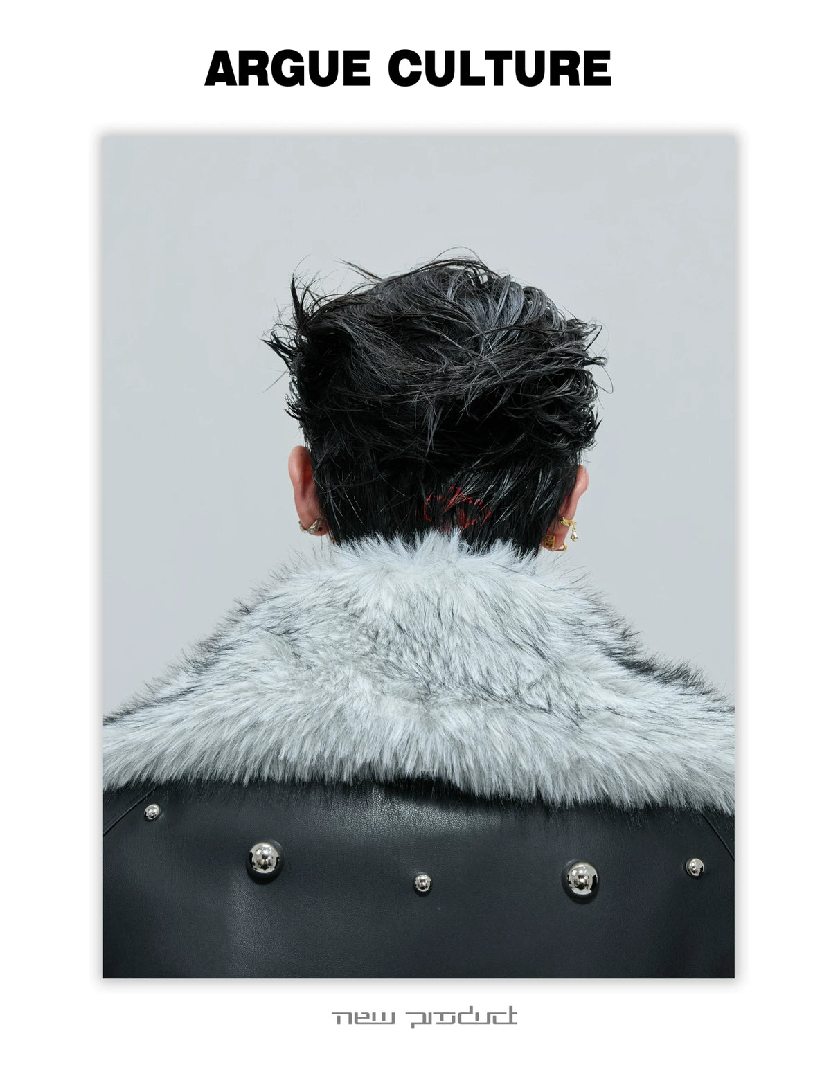 Faux Leather Fur-Collar Short Jacket | Argue Culture - description image 7