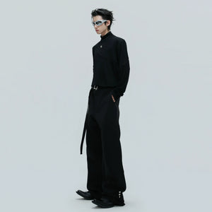 Deconstructed Cotton Turtleneck Base Layer Top - main image 4