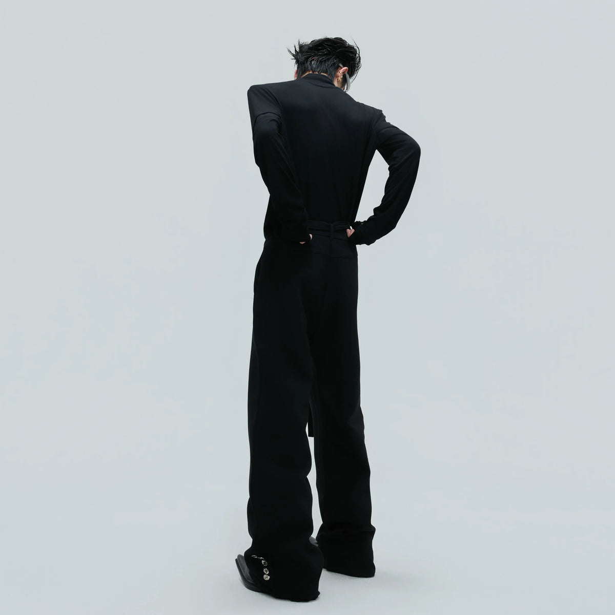Deconstructed Cotton Turtleneck Base Layer Top - main image 5