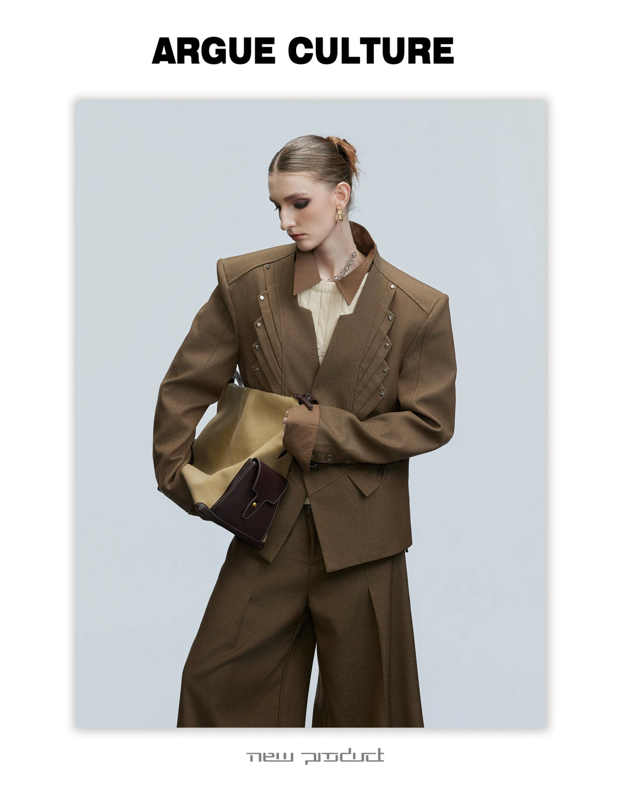 Deconstructed Cotton-Wool Suit Set | Avant-Garde Tailoring - description image 6