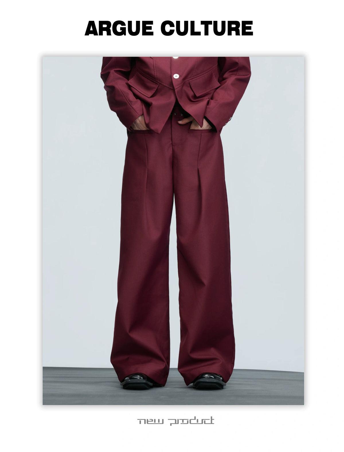 Deconstructed Cotton-Wool Suit Set | Avant-Garde Tailoring - description image 8