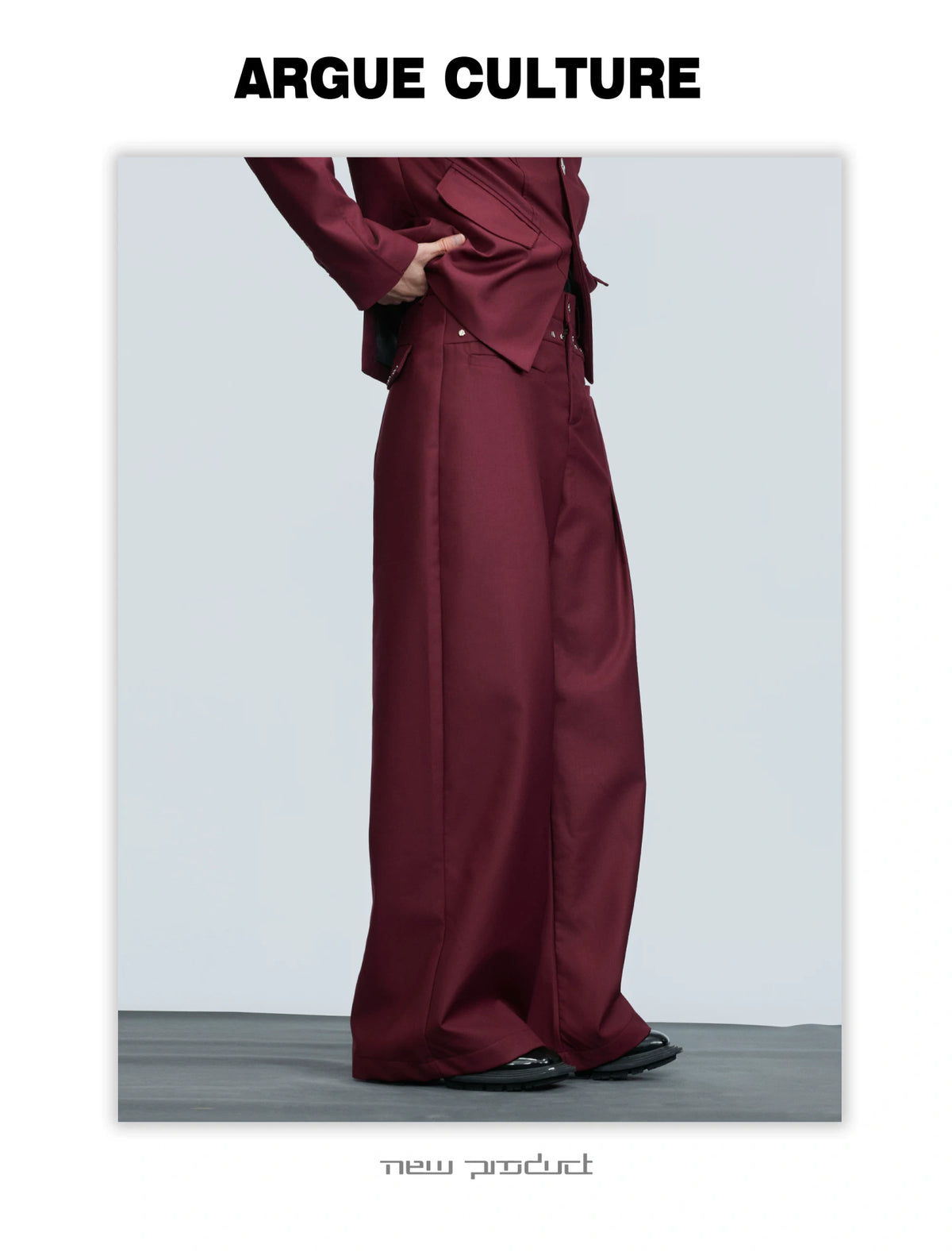 Deconstructed Cotton-Wool Suit Set | Avant-Garde Tailoring - description image 9