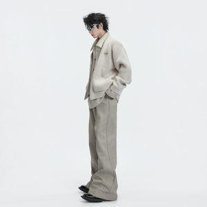 Wool Cashmere Faux-Layered Cardigan Sweater Jacket - main image 2
