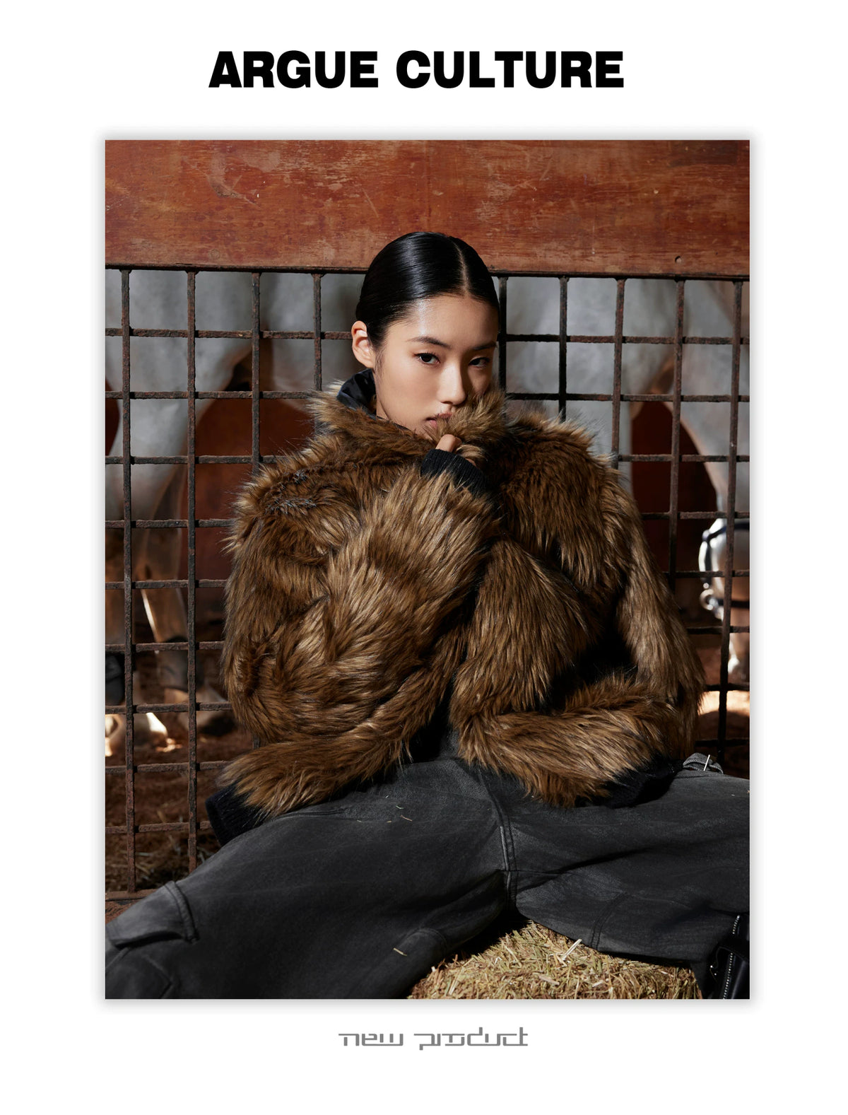 Retro Fur-Collar Cotton-Wool Cardigan Sweater - description image 3