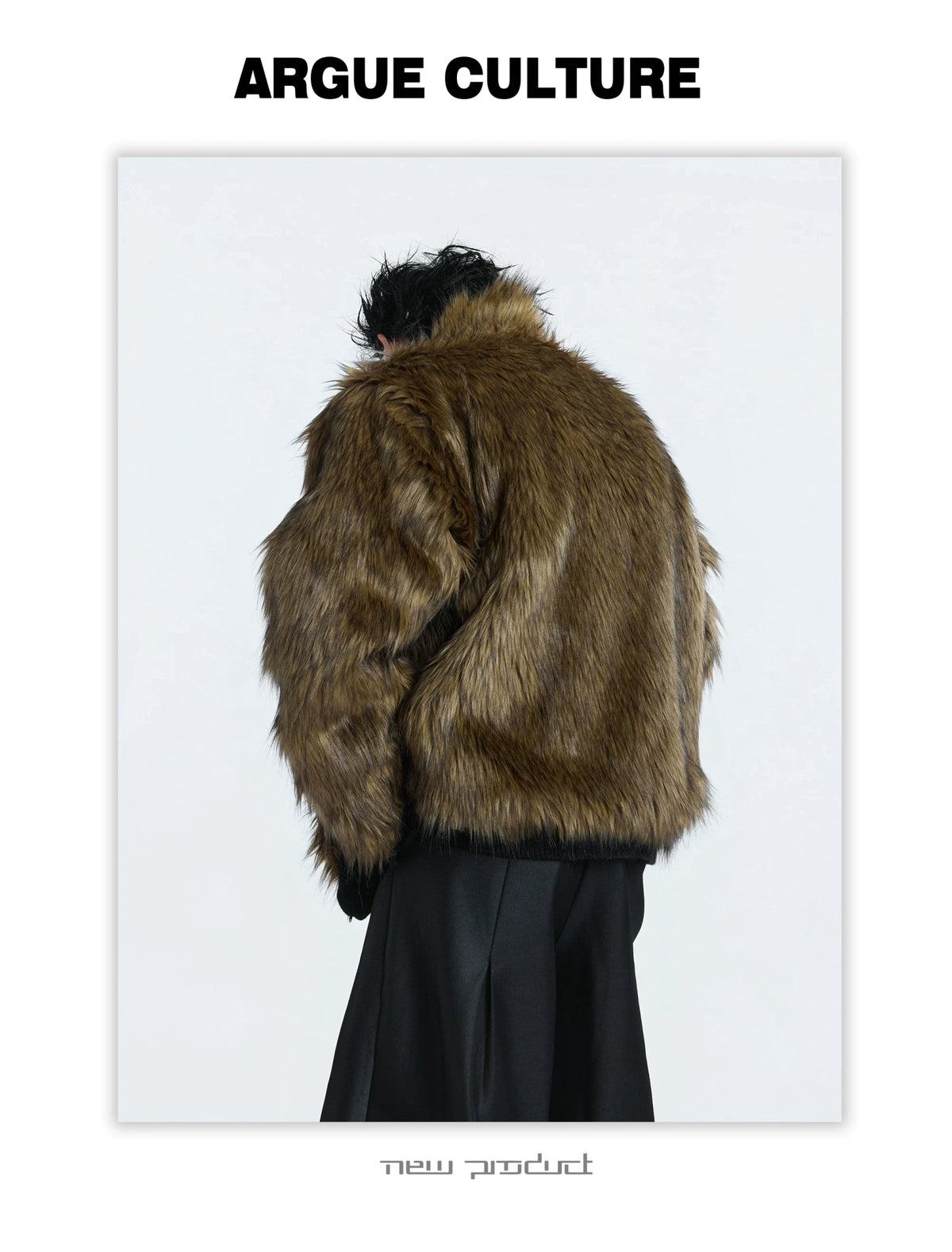 Retro Fur-Collar Cotton-Wool Cardigan Sweater - description image 4
