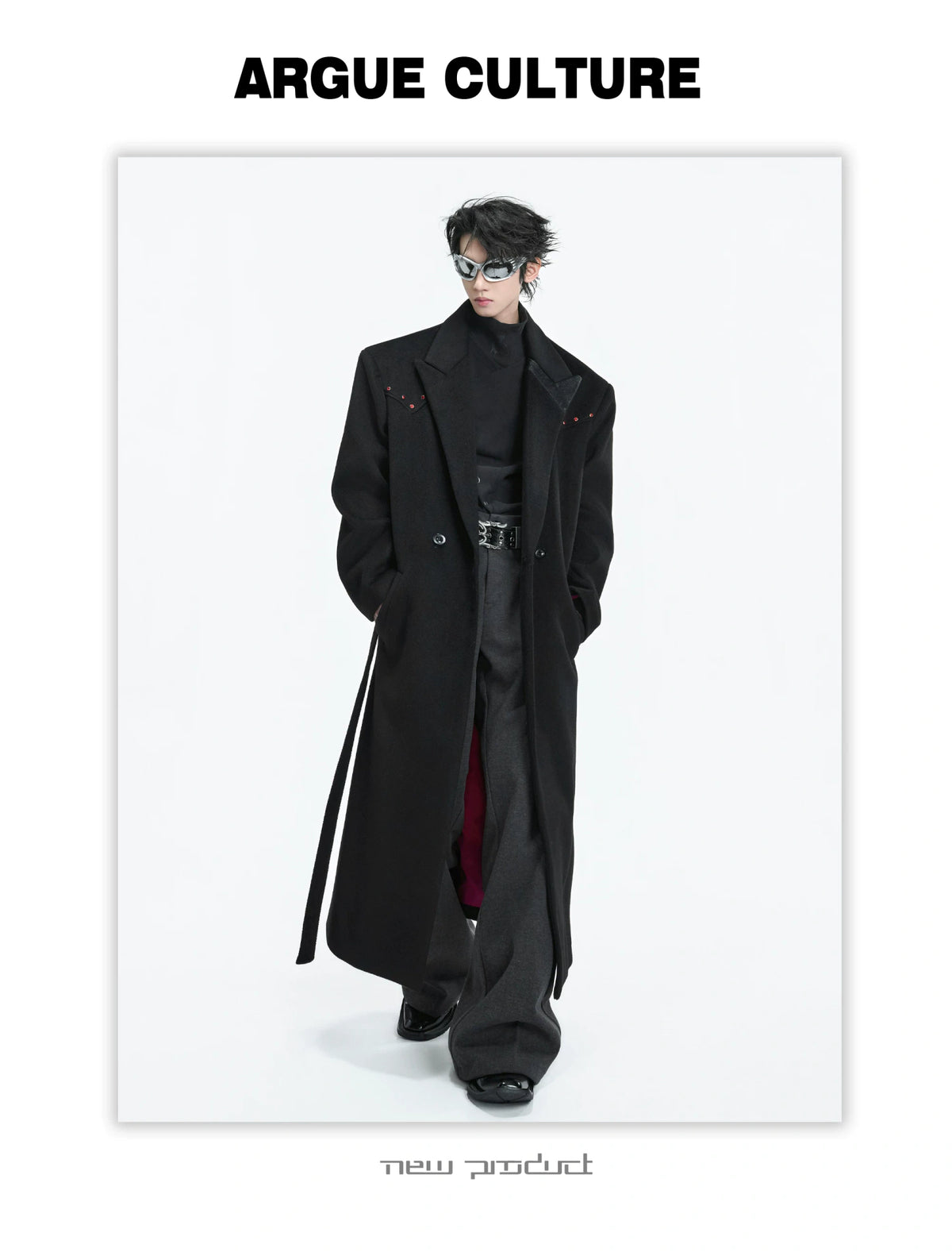 Deconstructed Wool-Blend Overcoat | Double-Breasted - description image 1