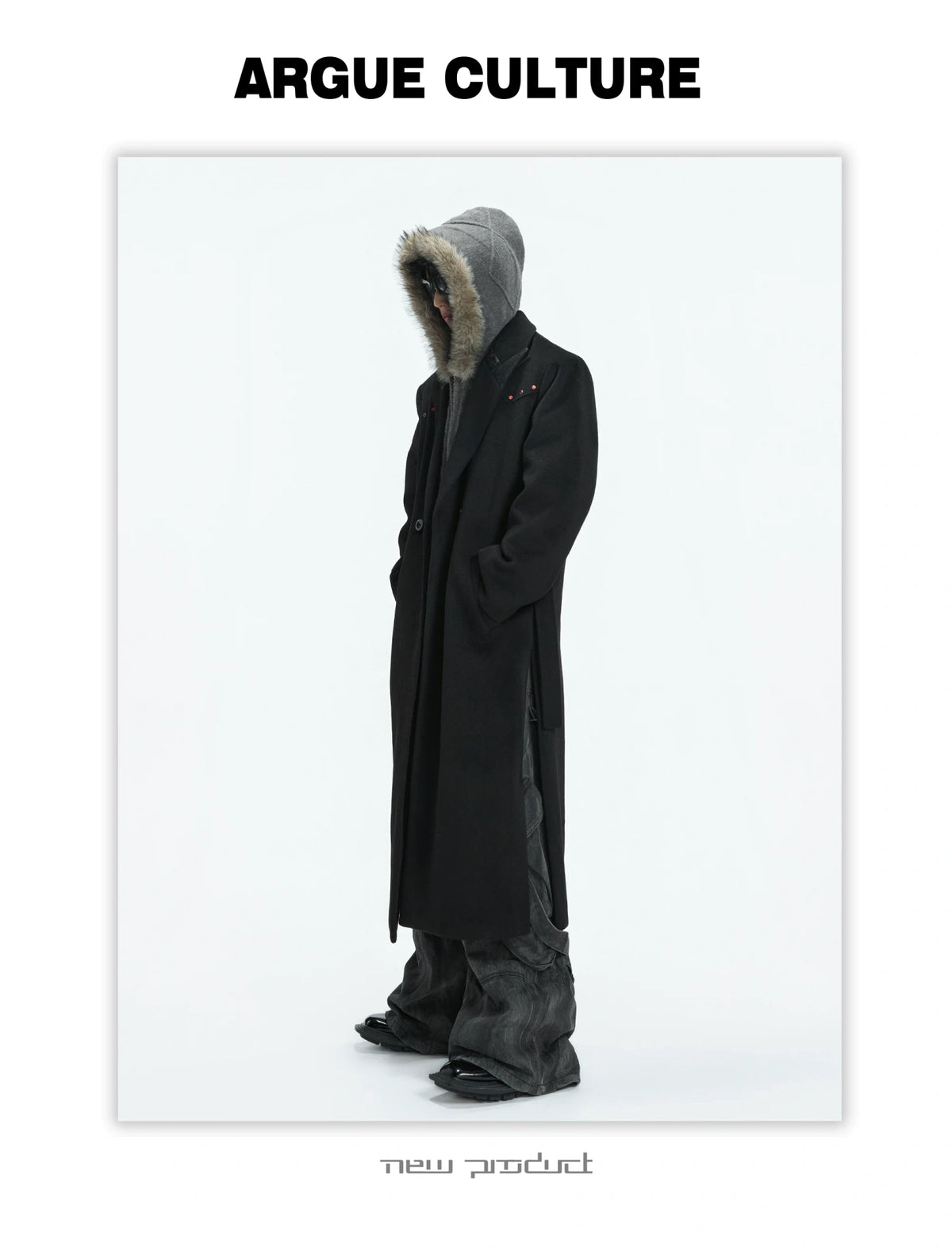 Deconstructed Wool-Blend Overcoat | Double-Breasted - description image 2