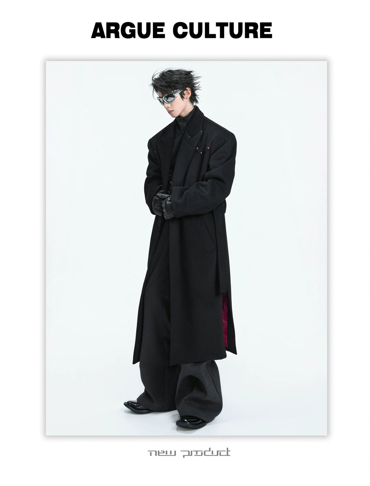 Deconstructed Wool-Blend Overcoat | Double-Breasted - description image 3