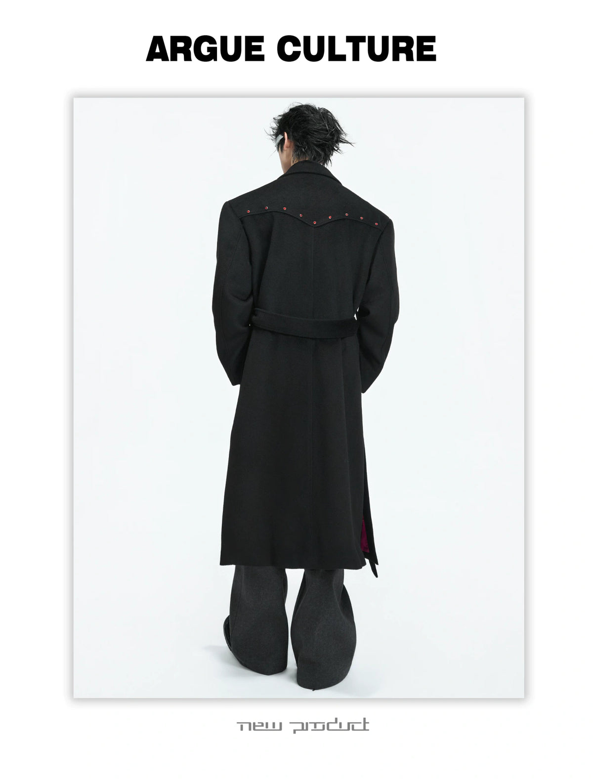 Deconstructed Wool-Blend Overcoat | Double-Breasted - description image 4