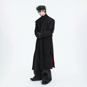 Deconstructed Wool-Blend Overcoat | Double-Breasted - main image 1