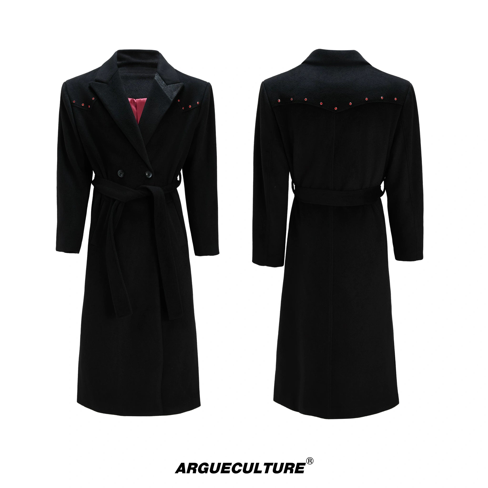 Deconstructed Wool-Blend Overcoat | Double-Breasted - Ink Black Top