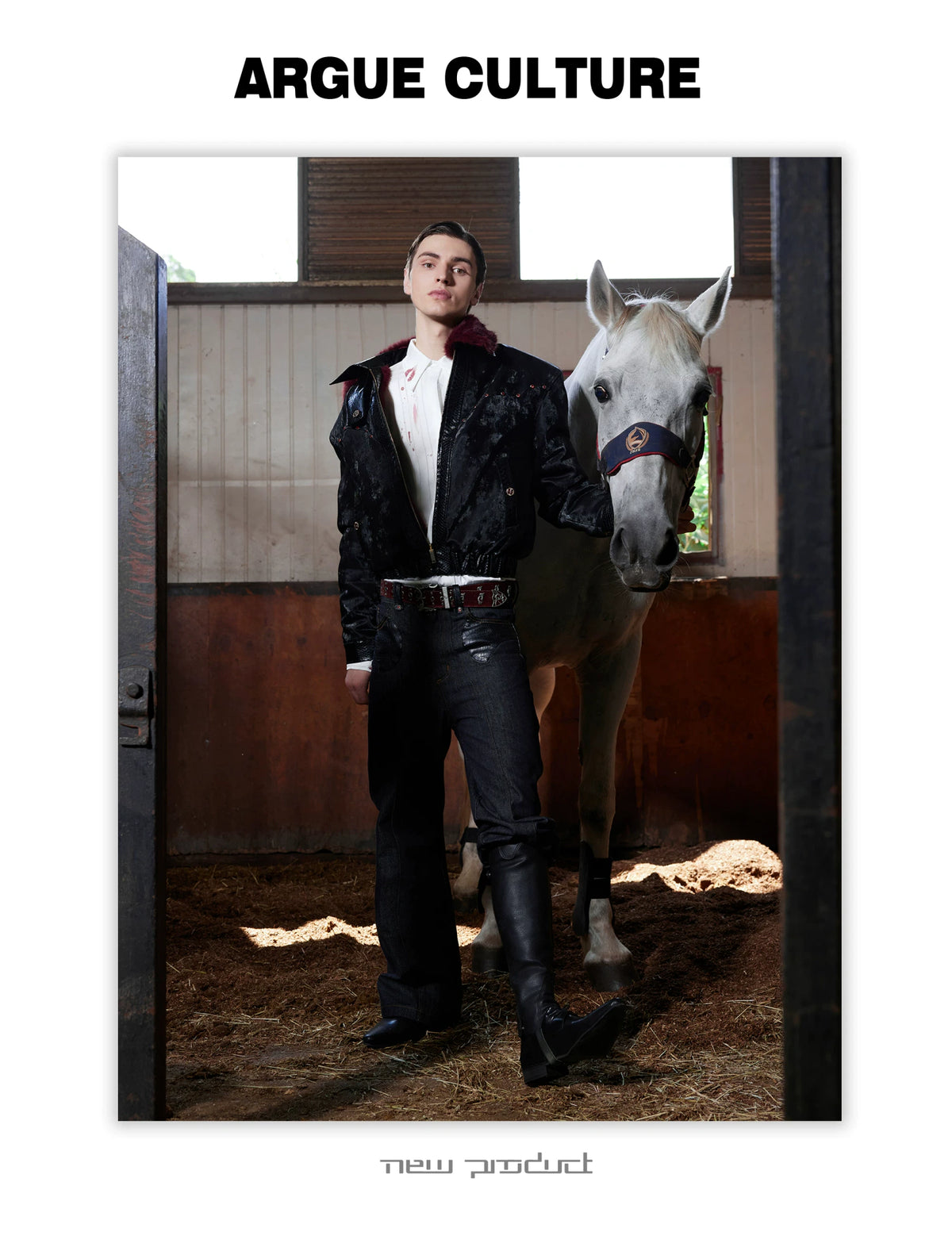 Reversible Black Leather Fur-Collar Jacket | Gothic Style - description image 8