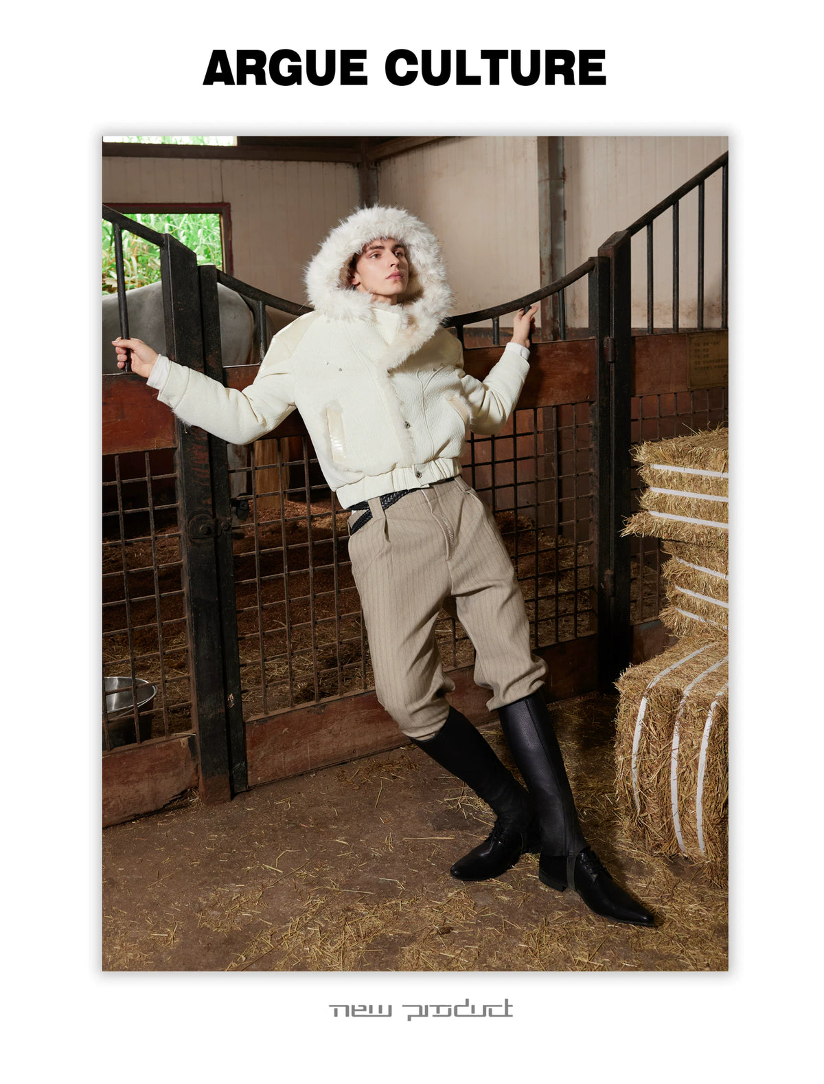 Reversible Faux-Fur Panelled Hooded Jacket - description image 3