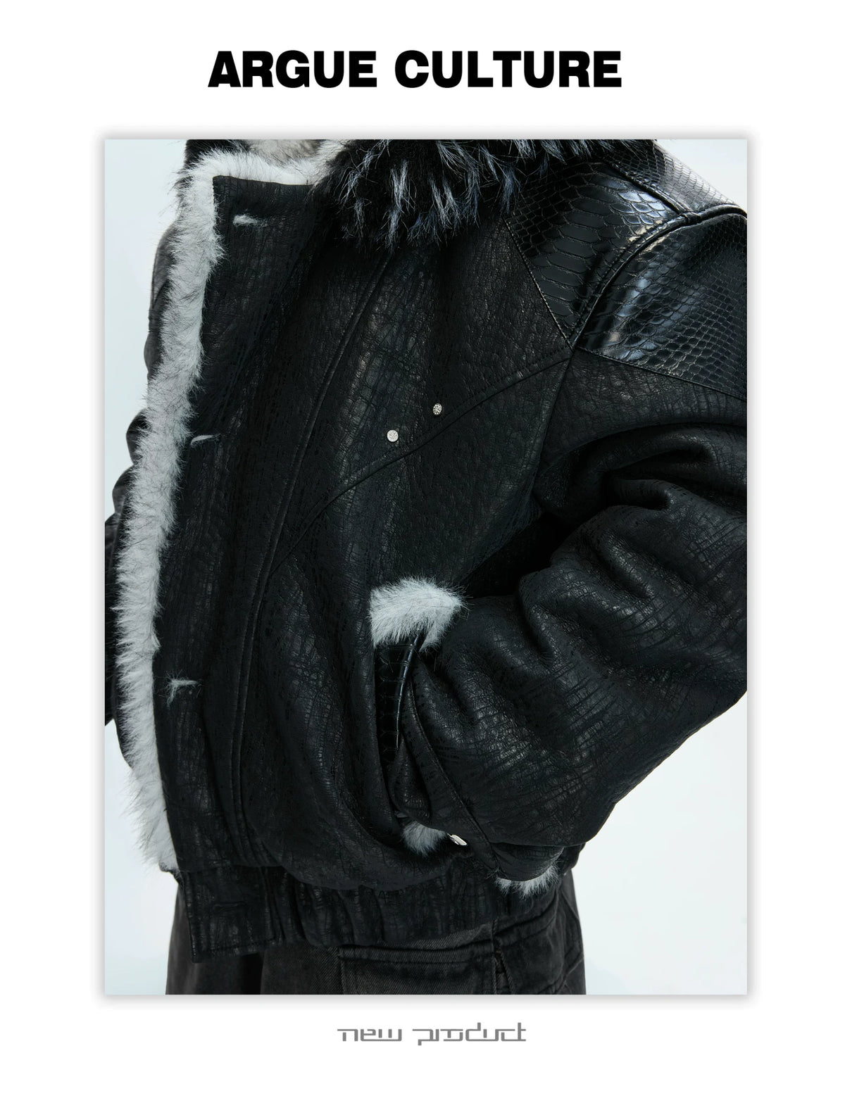 Reversible Faux-Fur Panelled Hooded Jacket - description image 6