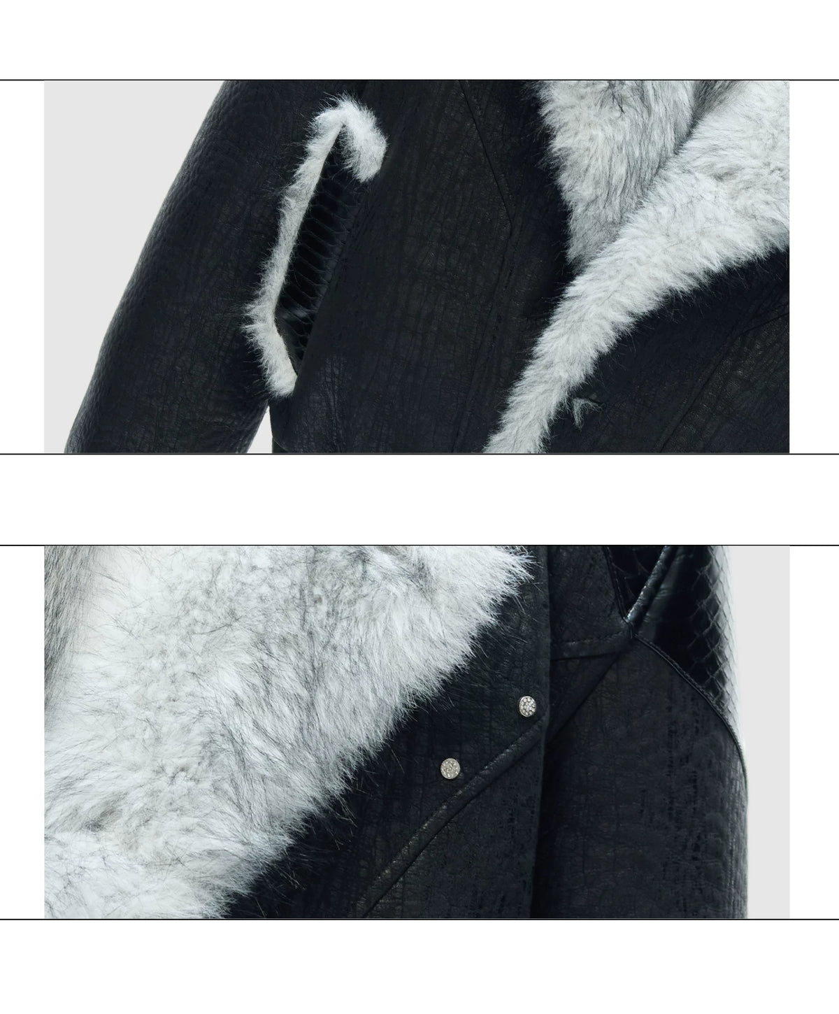 Reversible Faux-Fur Panelled Hooded Jacket - description image 22