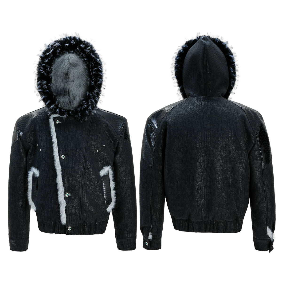 Reversible Faux-Fur Panelled Hooded Jacket - main image 2