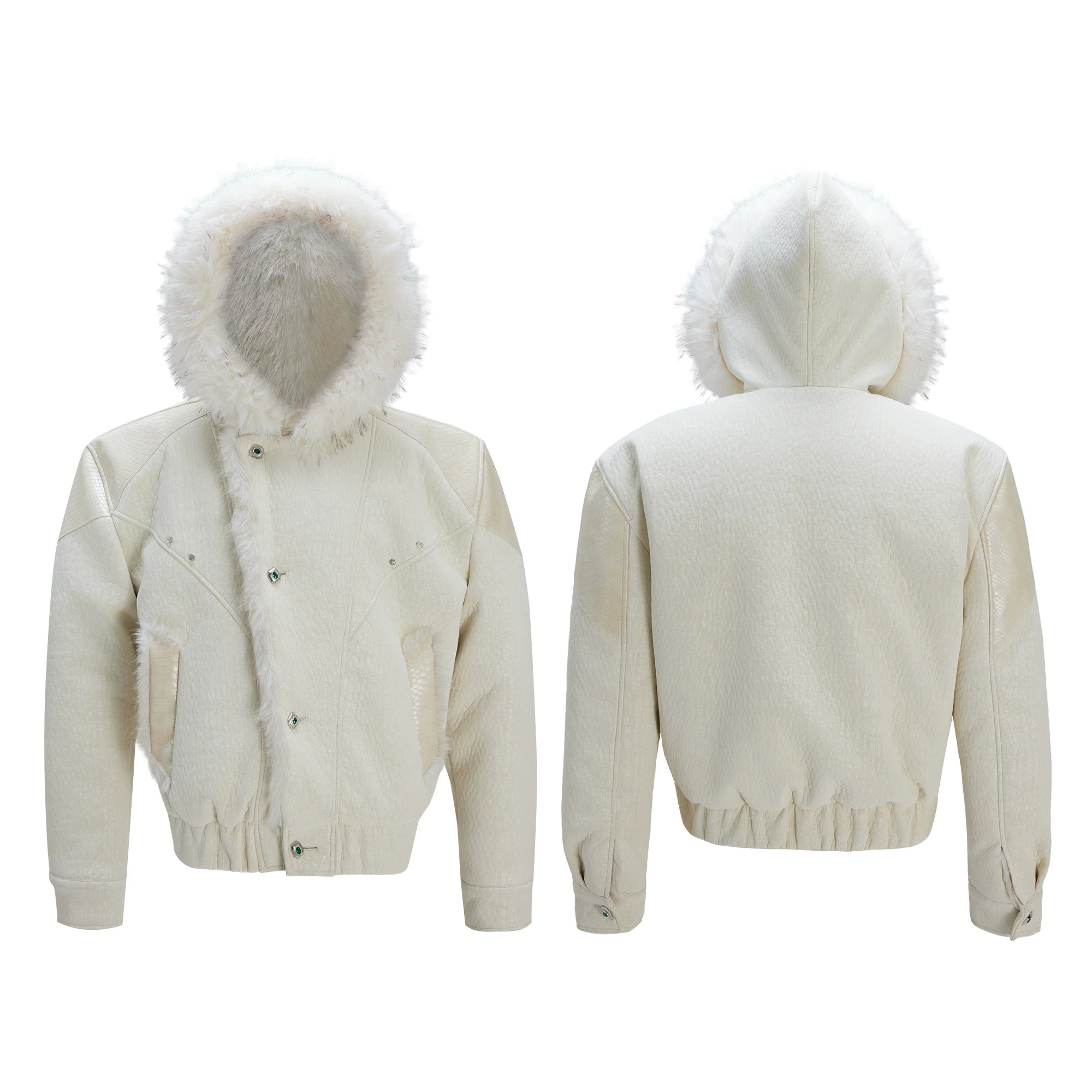 Reversible Faux-Fur Panelled Hooded Jacket - main image 3