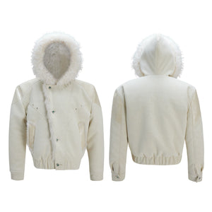 Reversible Faux-Fur Panelled Hooded Jacket - main image 3