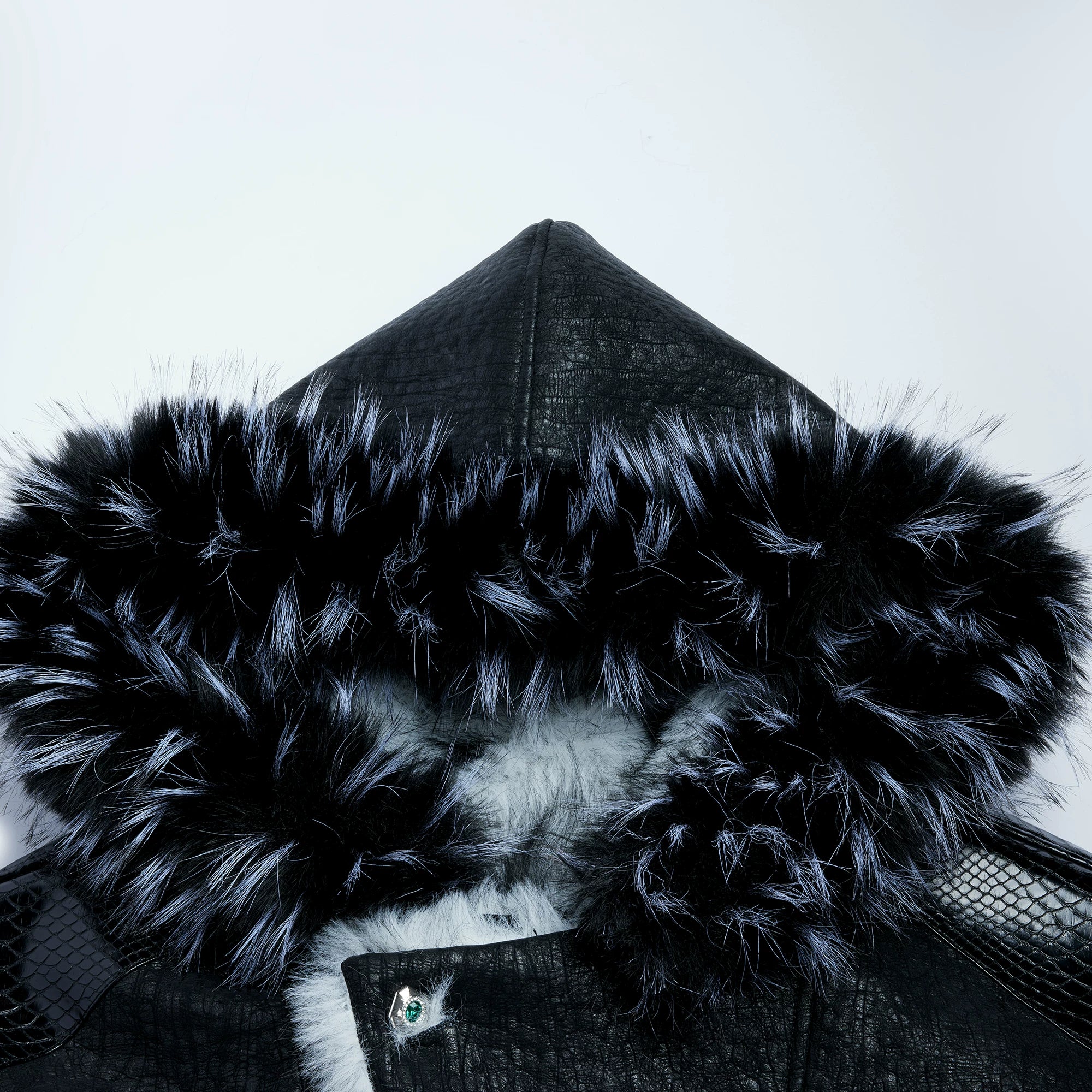 Reversible Faux-Fur Panelled Hooded Jacket - main image 4