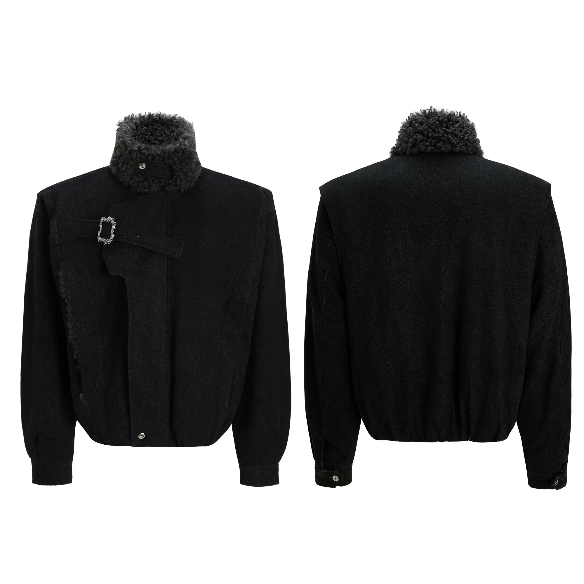 Relaxed Cotton Parka Jacket with Stand Collar | Unisex - main image 2