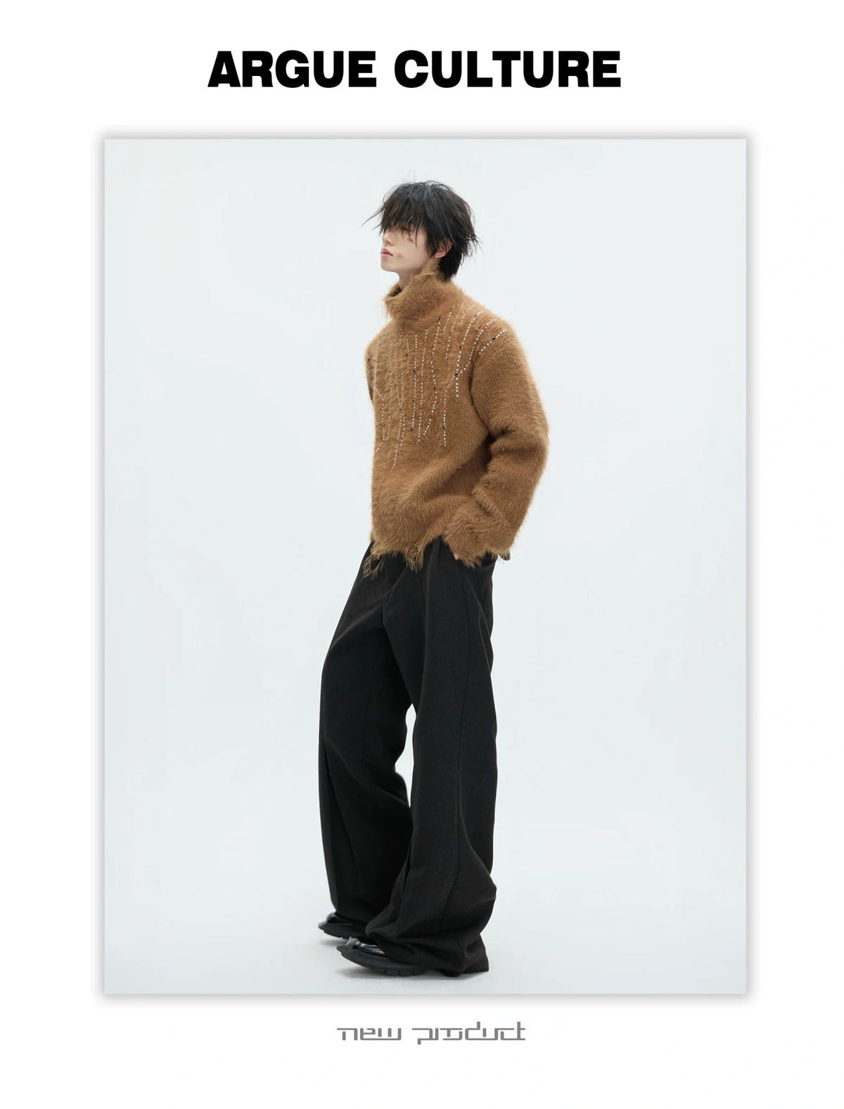 Gemstone Accent Turtleneck Sweater | Winter Knitwear - description image 10