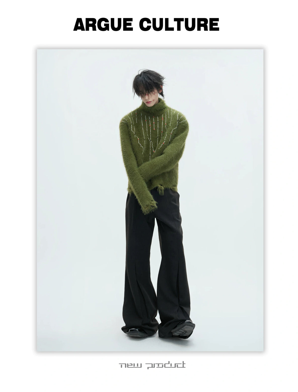 Gemstone Accent Turtleneck Sweater | Winter Knitwear - description image 20