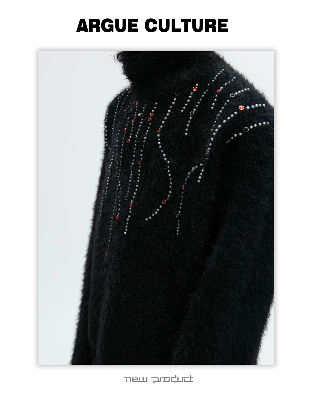Gemstone Accent Turtleneck Sweater | Winter Knitwear - description image 24