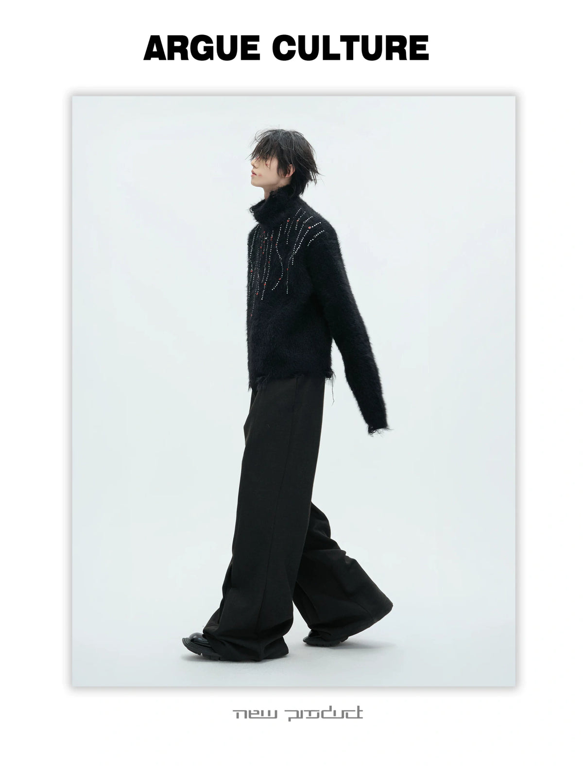 Gemstone Accent Turtleneck Sweater | Winter Knitwear - description image 26