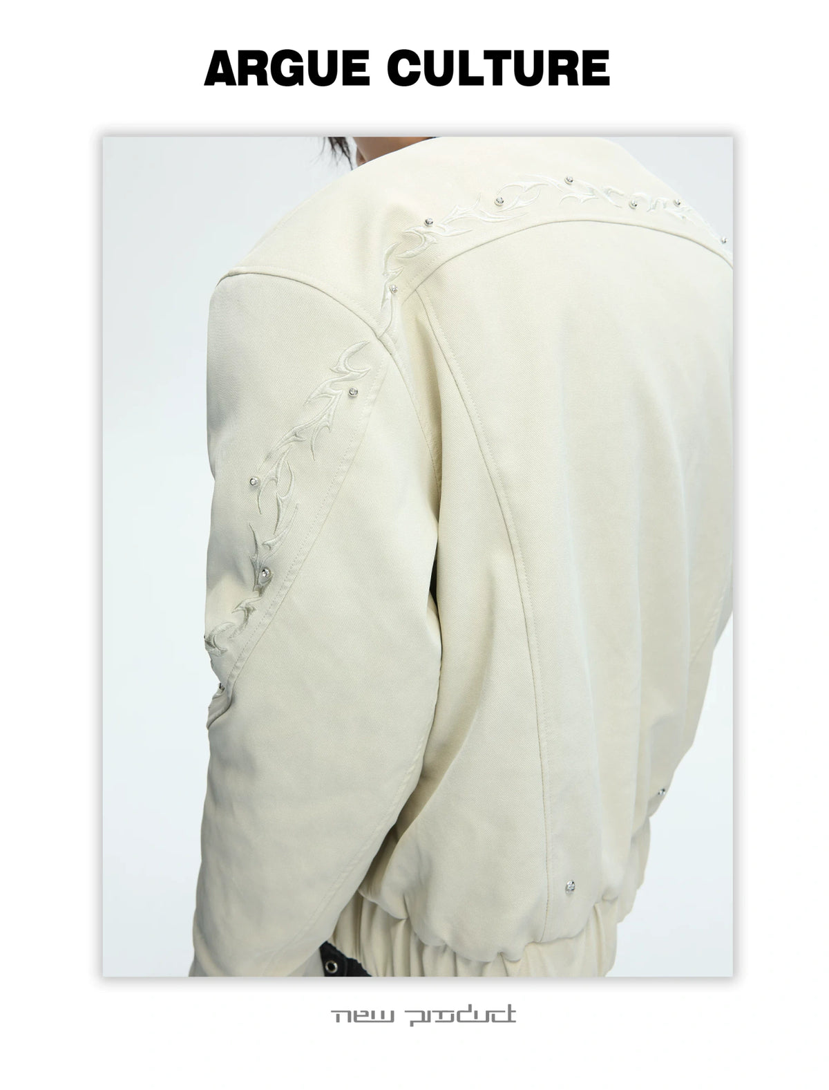 Cropped Faux Leather Zip Jacket with Cotton Fill - description image 22
