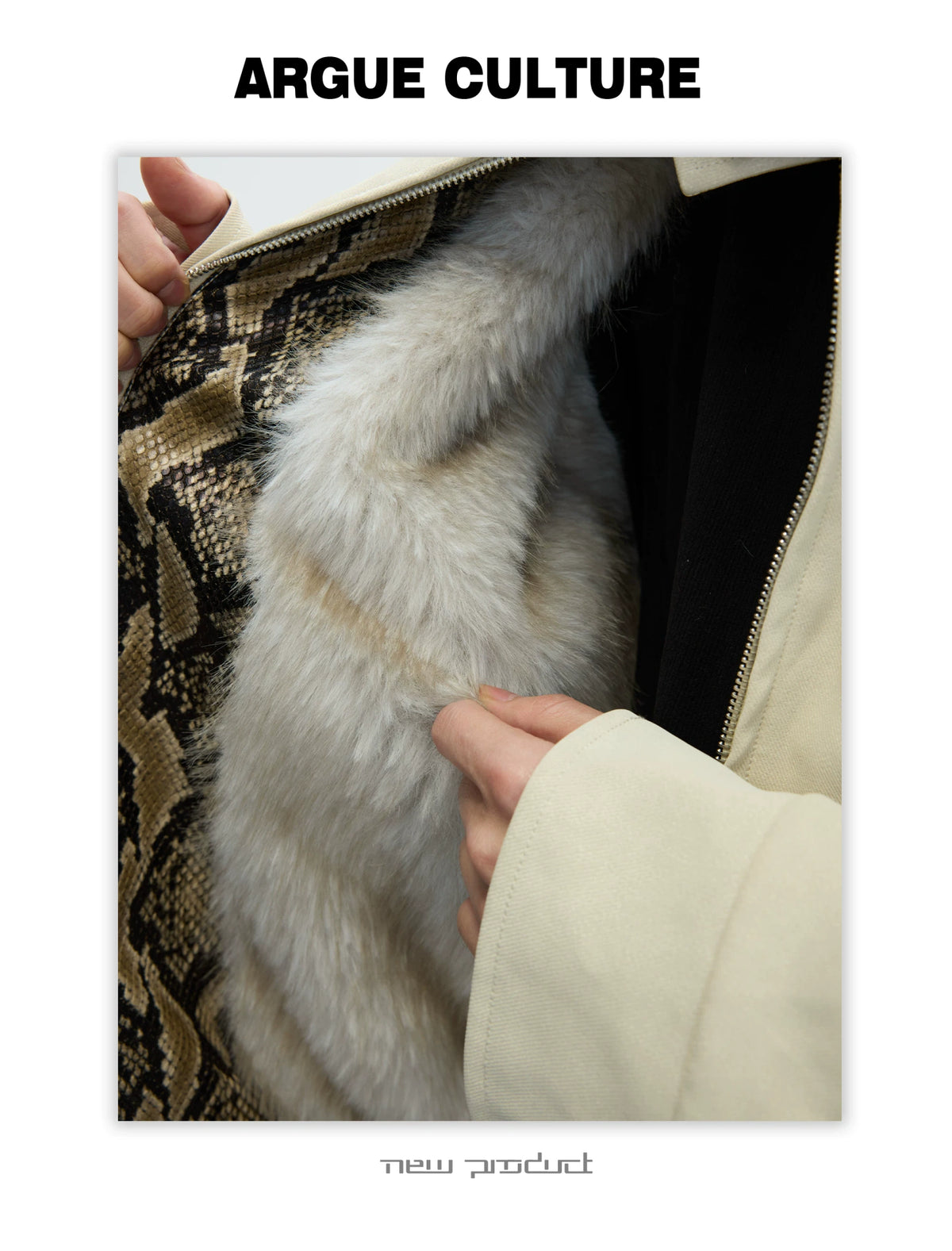 Cropped Faux Leather Zip Jacket with Cotton Fill - description image 23