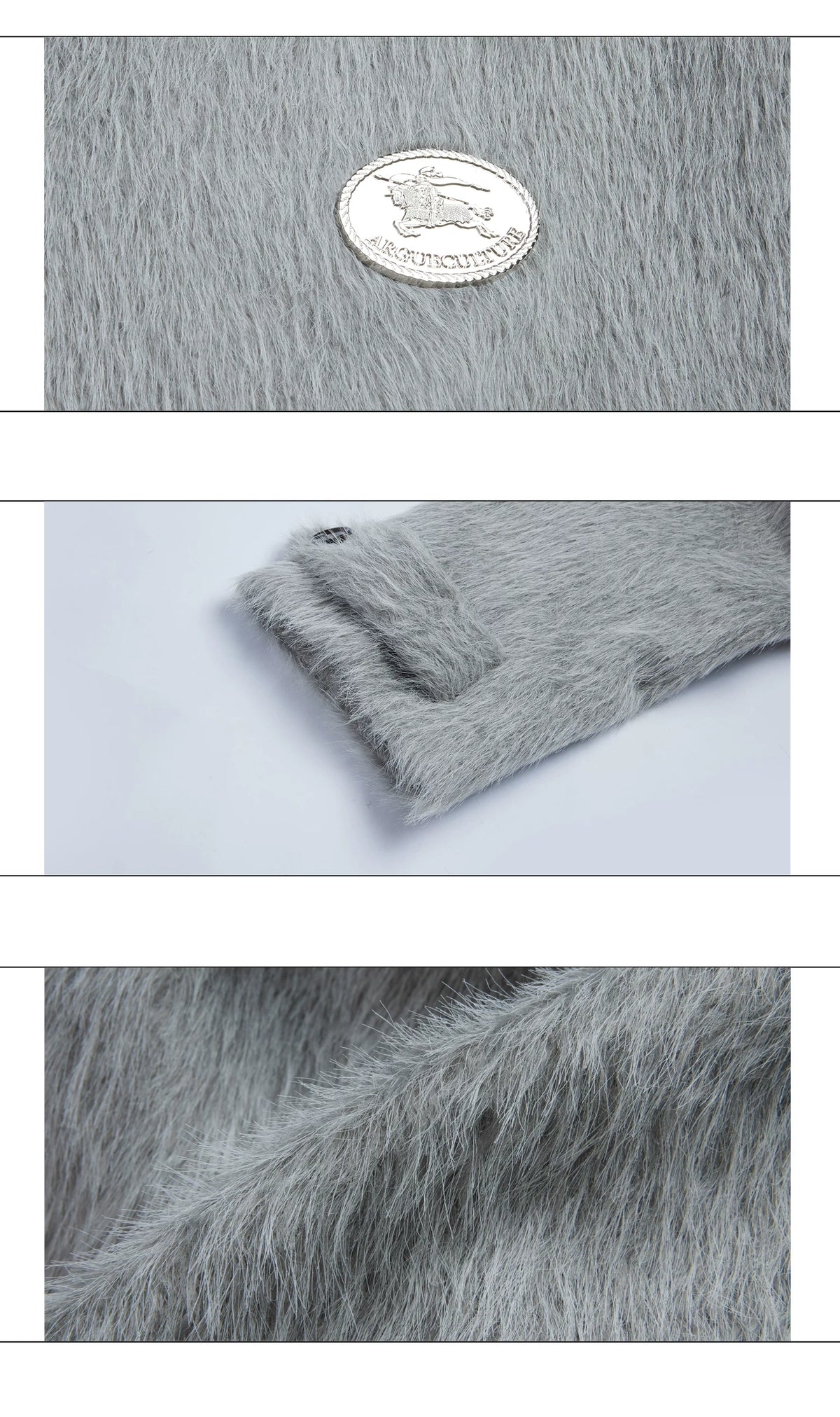 Longline Cotton-Wool Double-Breasted Coat | Argue - description image 9