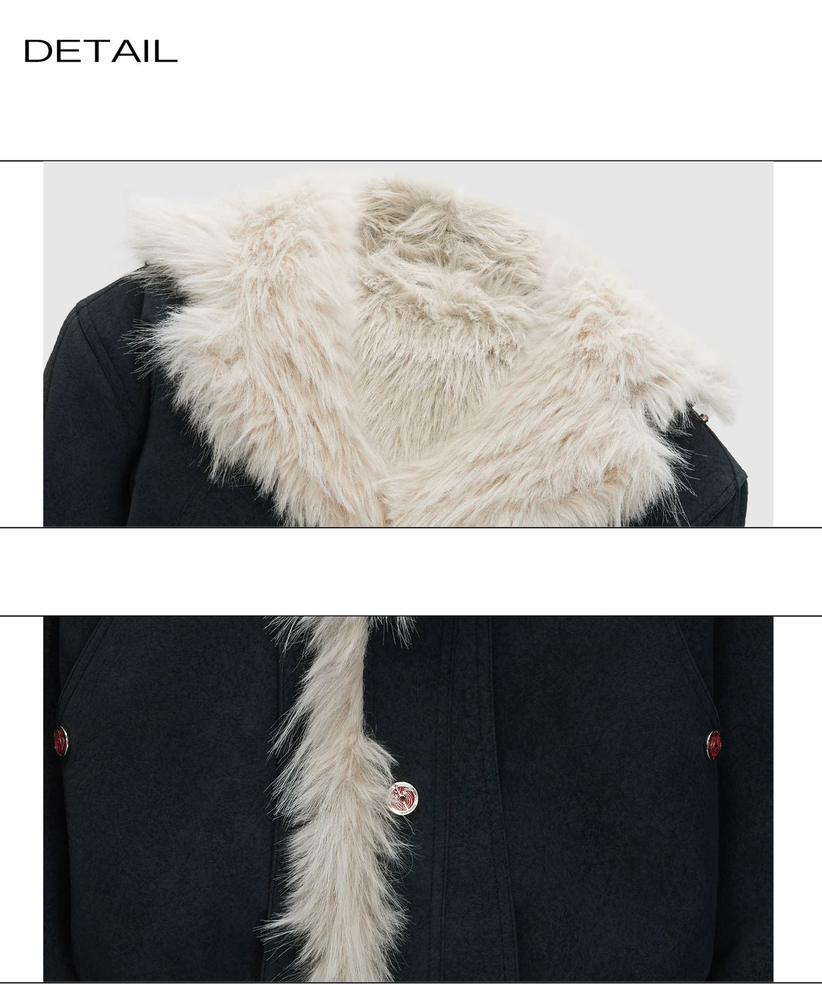 Relaxed Hooded Padded Jacket in Faux Leather-Cotton Blend - description image 23