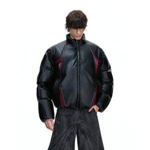 Deconstructed Color-Panel Padded Jacket for Winter - main image 1
